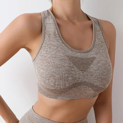 Sports Women Bras Yoga Top Vest High Shockproof Quick-drying Yoga Gym Running Fitness Underwear Ladies Seamless Sportswear