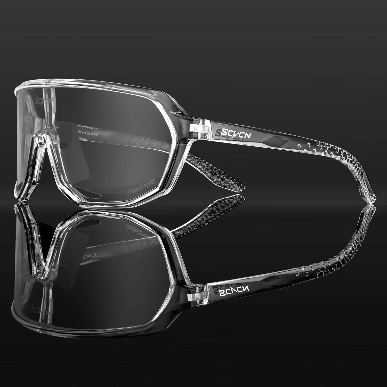 SCVCN Photochromic Cycling Sunglasses Cycling Glasses UV400 Bicycle Eyewear Sports MTB Outdoor Bike Goggles Sunglasses Eyepieces