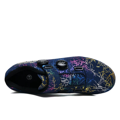 Men cycling shoes bicycle lockless rubber hard sole MTB bicycle flat shoes non-slip women SPD mountain bike competition shoes