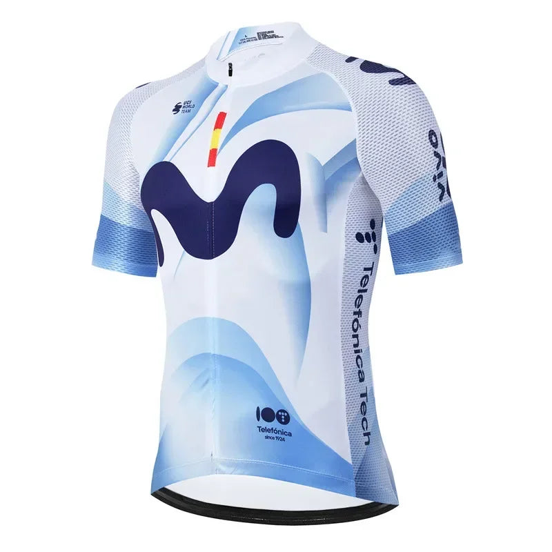 Movistar Pro Team Summer Cycling Jersey Suit Men&