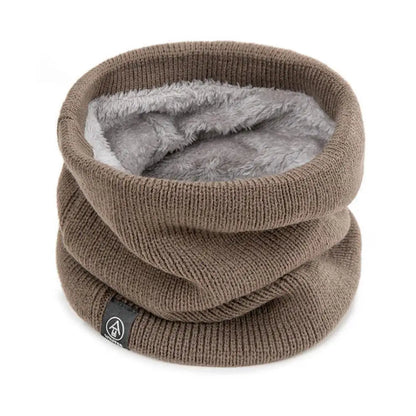 Fashion Women Knitted Scarf Solid Cashmer Like Winter Snood Scarves Lady Warm Wool Fur Thick Unisex Men Neck Scarfs Ring