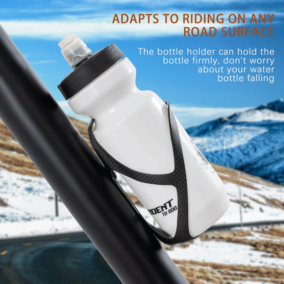 HUALONG No Logo 3K Carbon Fiber Bicycle Water Bottle Cage MTB Road Gravel Bike Water Bottle Holder Cages Matte Black, Weight (19