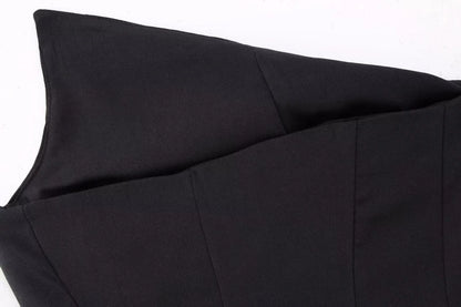 Stylish Women Elegant Cropped Tank Tops 2023 Summer Fashion Ladies Vintage Chic Slim Black Top Party Girls Sexy Tanks
