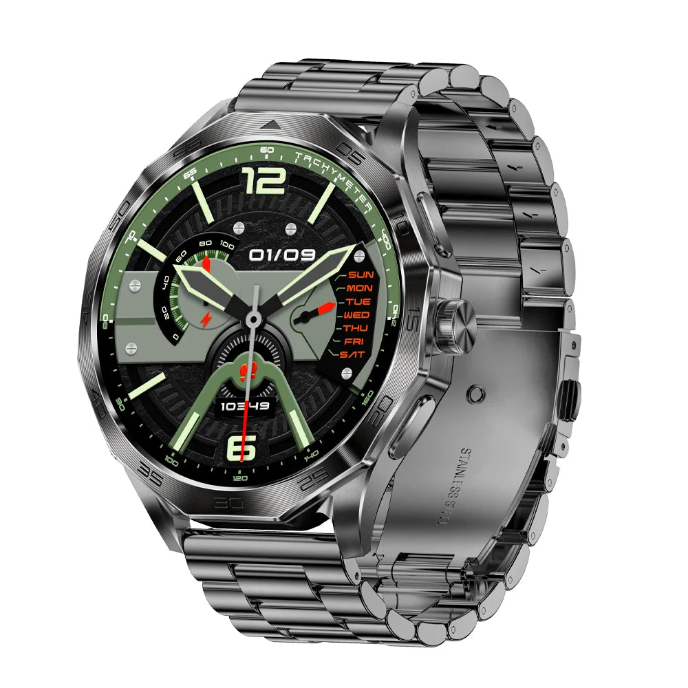 New Smart Watch Men Full Touch Screen GPS Bluetooth Call Flashlight Sports Activity Fitness Heart Rate Waterproof Smartwatch