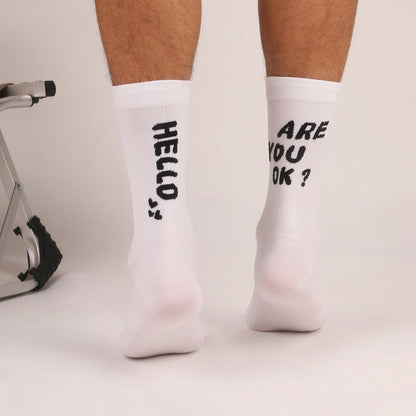 Summer New Internet Celebrity Cycling Socks Bicycle Sports Breathable Quick-Drying Sweat-Absorbent High-Elastic Men&