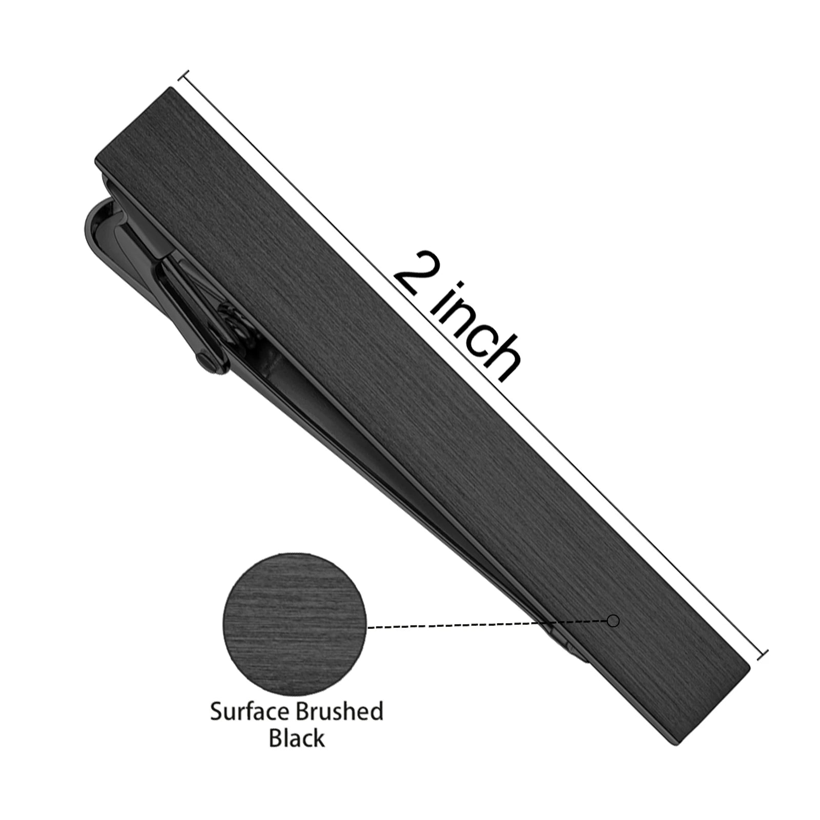 HAWSON Goldren Tie Clip For Men 2/2.2/2.5 inch Classic Copper Tie Bar Business Collar Pin Skiny Necktie Tie Pin Clip for Working