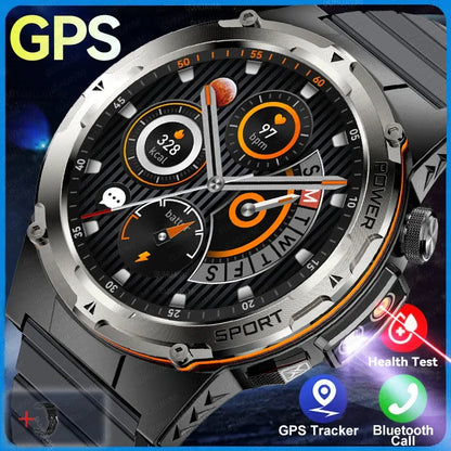 2025 New GPS Smart Watch Men 1.39" AMOLED Screen Built-in GPS NFC Make/Receive Phone Calls 500mAh Large Battery Smart Braceletes