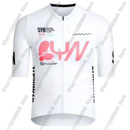SYN Team 2026 Cycling Jersey Short Sleeve Men Summer Cycling Clothing Road Bike Shirt Bicycle Tops MTB Wear Uniform Maillot