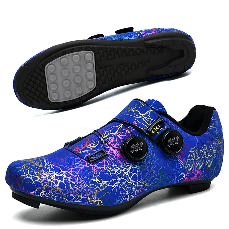 Men cycling shoes bicycle lockless rubber hard sole MTB bicycle flat shoes non-slip women SPD mountain bike competition shoes
