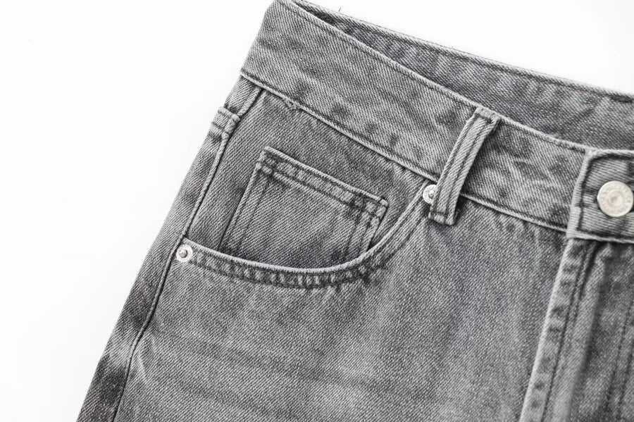 ETJ Wide-leg high-waisted jeans  women&