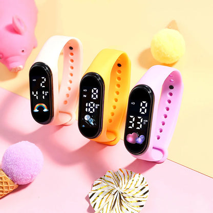 Kawaii Smart Watch For Kids Fashion Outdoor Waterproof Sports Kids&