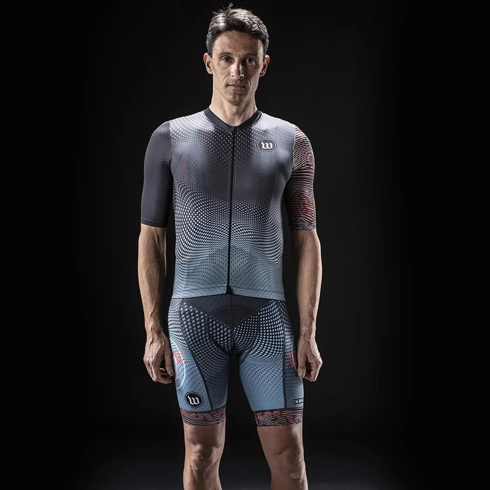 Wattie Ink Cycling Suit Men Bike Jersey Set Classic Road Bicycle Uniform Ciclismo Short Sleeve Mtb Team Racing Bike Clothes Set