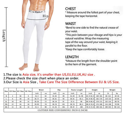 2025 New Thermal Underwear Men Winter Clothes Fleece Keep Warm Leggings Soft Underpants Also Can Sleepwear