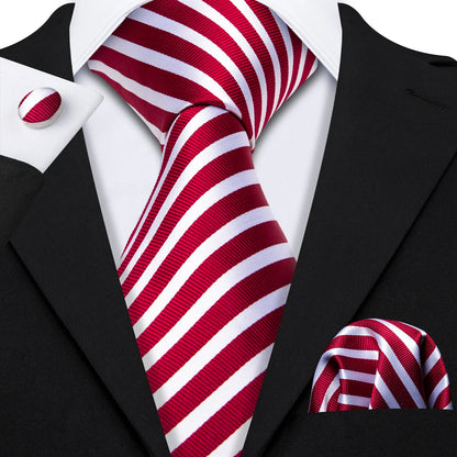 Barry.Wang Jacquard Bright Red Men&