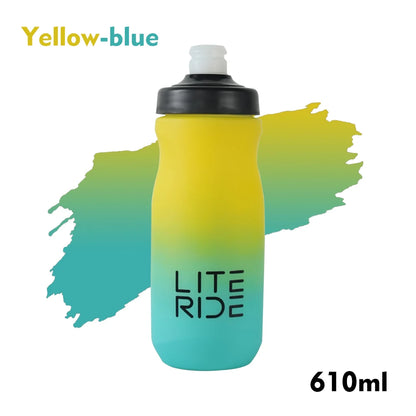 LITERIDE 610ml/710ml Bicycle Bottle MTB Road Bike Water Bottle Outdoor Sports Plastic Portable Large Capacity Drink Cycling