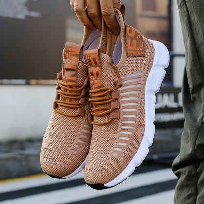 Summer Men Sneakers Lightweight Breathable Mesh Outdoor Casual Shoes Fashionable Tennis Training Shoes Men&