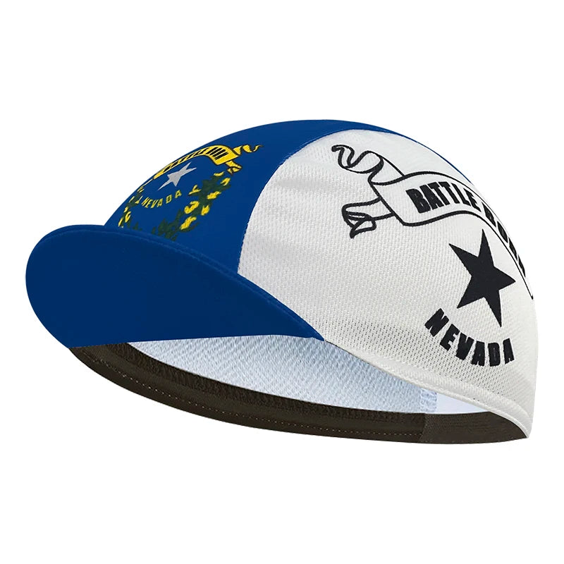 New cycling cap, polyester sweat wicking classic, popular, unisex, national flag