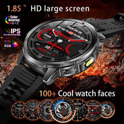 2026 New  Outdoor Smart Watch 1.85inch AMOLED 1000mAh Large Battery 5ATM Waterproof Voice Call Sports Men Fitness Bracelet
