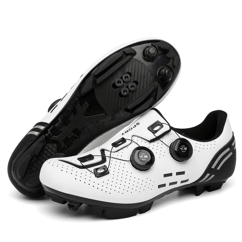 Mens Cycling Shoes Anti-slip Mountain Bike Shoes Unisex Road Cycling Sneakers Racing Shoes Outdoor Womens Bicycle Sneakers Mtb