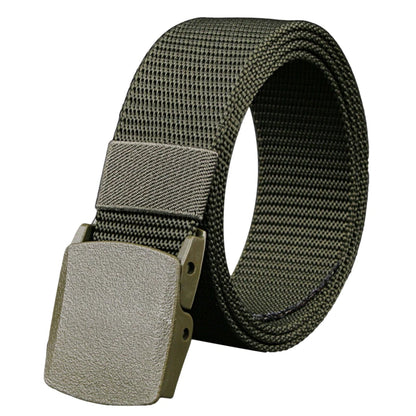 Men Belt Jeans Belts Adjustable Belt Men Outdoor Travel Waist Belt with Plastic Buckle for Pants Soft Nylon Sports Accessories