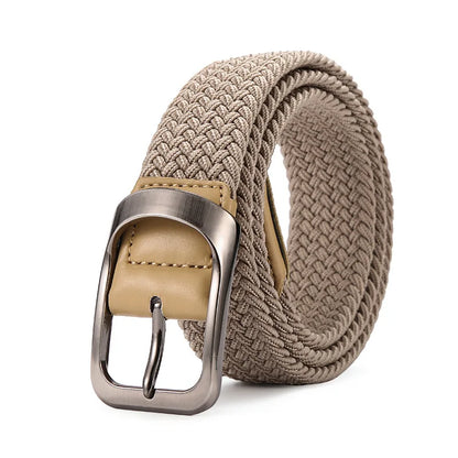 Elastic Stretch Woven Braided Canvas Belt Golf Belt for Women Men Pants Jeans