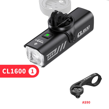 TOWILD CL1600LM Bicycle Light 5000mAh Bike Light IPX6 Flashlight Aluminum Front Lamp Type-C Charging MTB Road Cycling Headlights