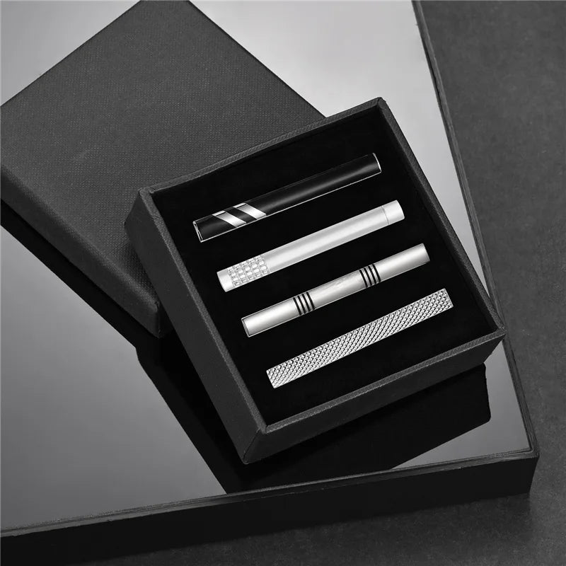 Minimalist Tie Clip For Men Tie Clip To Man Shirt Business Party Gift Box Jewelry Men&