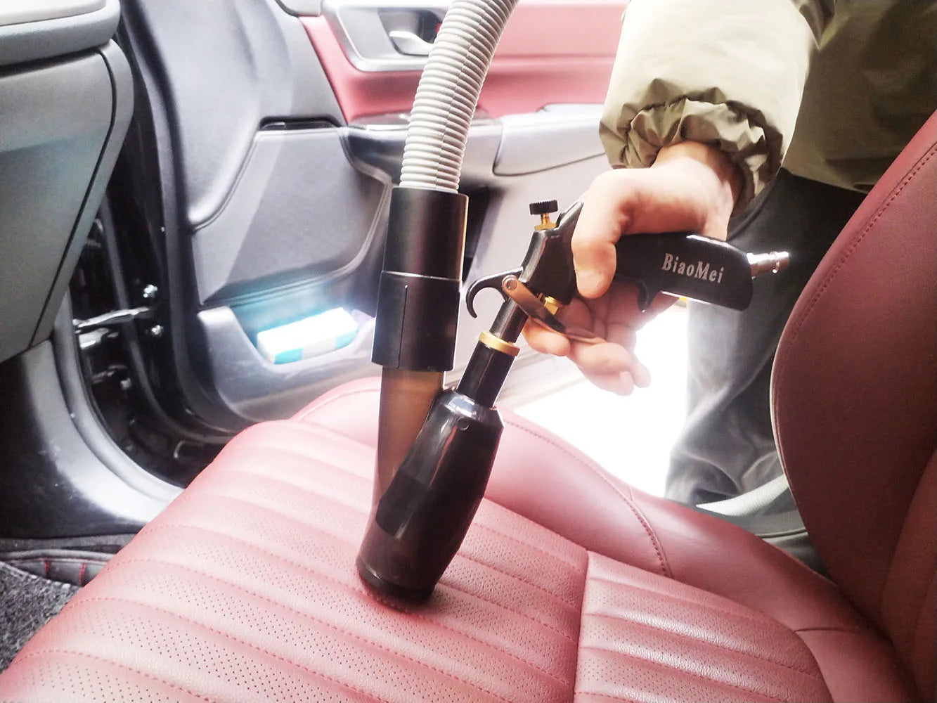 Car Interior Detailing Air Blow Tornado Gun &amp;vacunm Gun ,Cleaning Tornador Gun Quickly Blasts Dirt and Dust