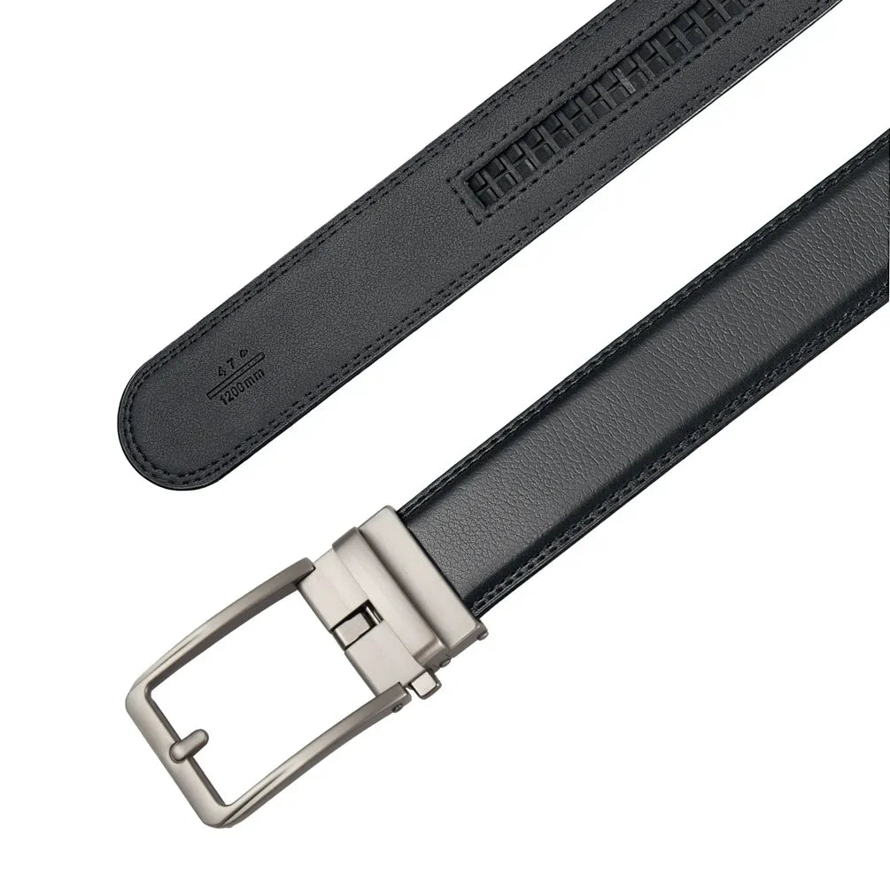 Click Belts for Men Luxury Brand Designer Fashion Automatic Buckle Genuine Leather Men&