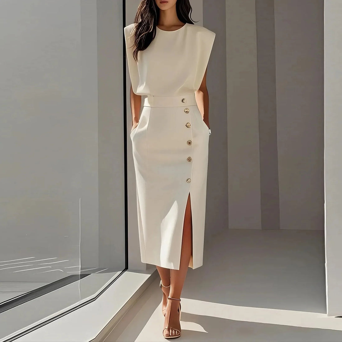 White Formal Dresses For Women Autumn Dress Elegant Dress Kochi Office Ladies Dress For Women Formal Clothing Dressy French Dres