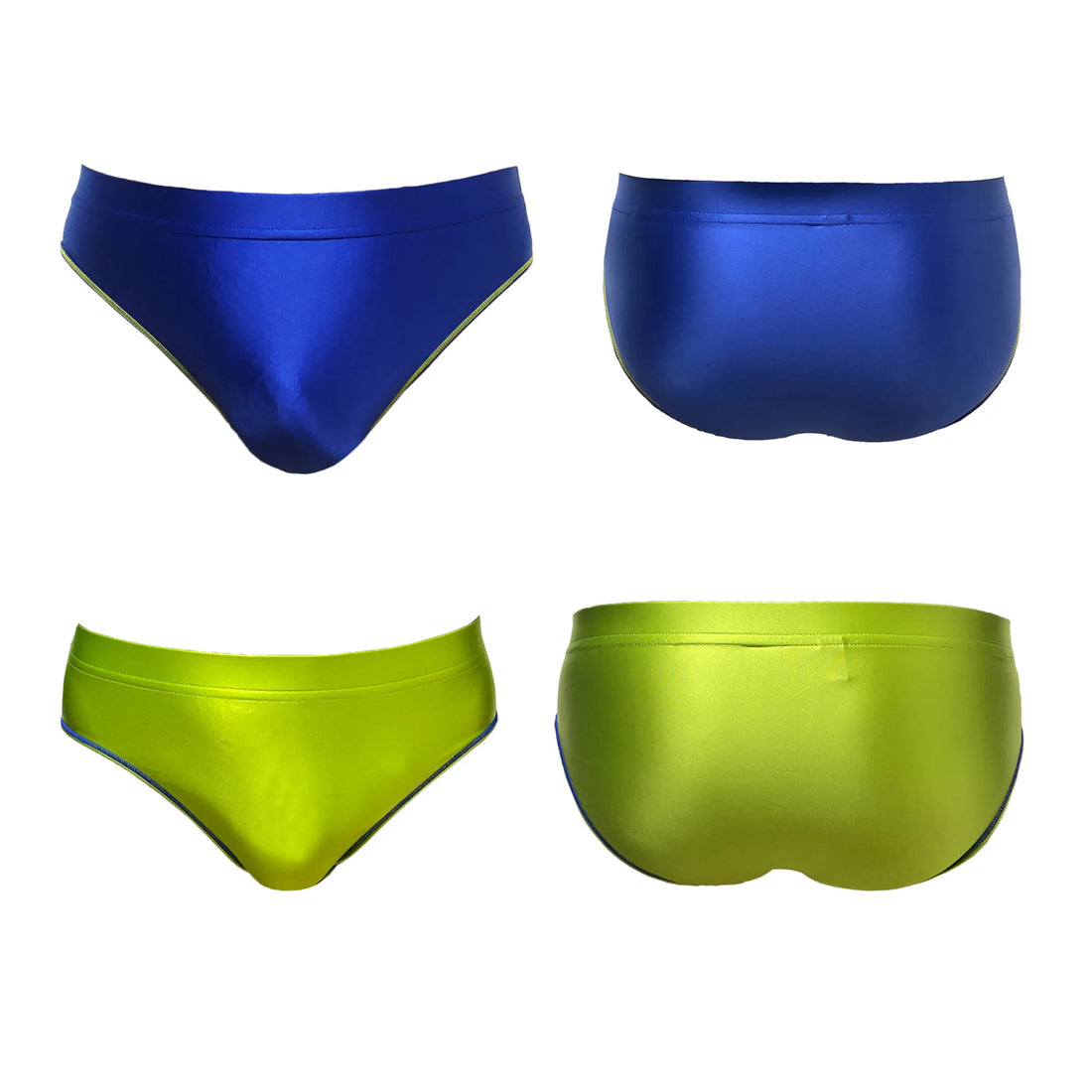 XcloCKNYoung satin glossy men underpants oily shiny solid color shiny breathable sports briefs Silk High elasticity briefs