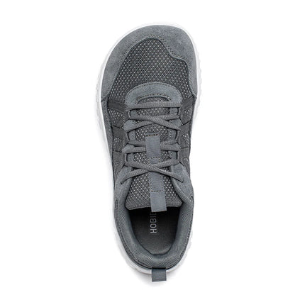 HOBIBEAR Wide Toe Walking Shoes Men Women Non Slip Outdoor Sneakers Lace Up Mesh Breathable Running Shoes