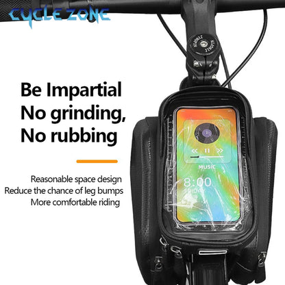 Bicycle Bags Bike Top Front Tube Frame Bag Touchscreen Phone Holder Case Storage MTB Road Bike Bag Cycling Accessories and Parts