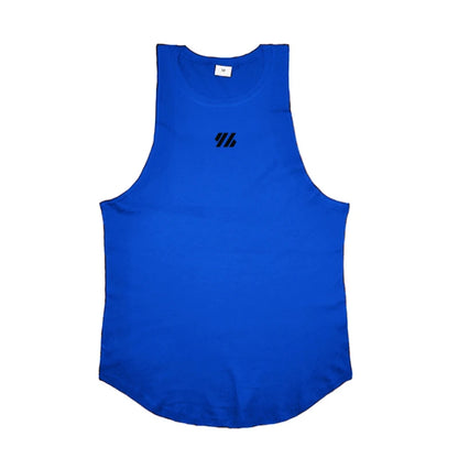 Mens Running Loose Vests Bodybuilding Muscle Tank Tops Gym Workout Fitness Sleeveless Shirts Summer Cotton Breathable Undershirt