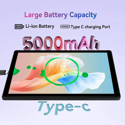 Android 15 Tablet 10.4 Inch 8-Core Processor 16GB RAM 128GB ROM 1TB TF Card Expand 5G/2.4G WiFi 5MP+8MP Camera Tablet Bundle