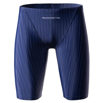 Men‘s Swimming Trunks Swimsuit Jammer Endurance Athletic Training Swimsuit Racing  Shorts Swimwear Men Swim Jammers Brief