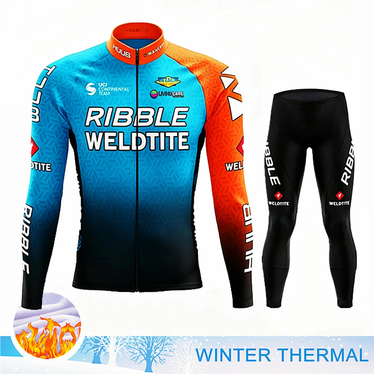 2027 Winter Thermal Fleece Cycling Clothes Long Sleeve Uniform Costume Sport Bike MTB Fleece Jersey Sports Set Bicycle Clothing