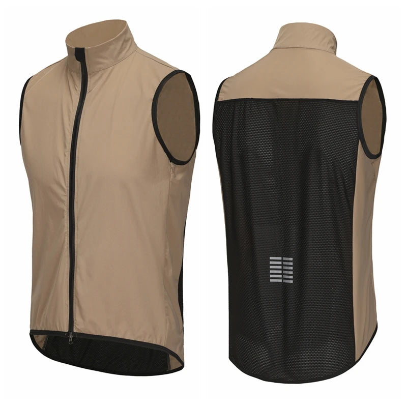 Rsantce Men Jerseys Windproof Lightweight Cycling Sleeveless Jacket Mtb Bike Uniform Bicycle Jersey Clothing Vest