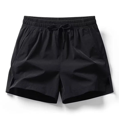 1pcs Summer Men Ice Silk Shorts Quick Drying Running Gym Pants Homme Surf Ventilate Drawstring Casual Outdoor Sport Couple Short