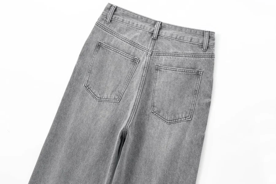 ETJ Wide-leg high-waisted jeans  women&