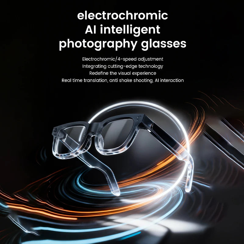 2026Smart Glasses 800W HD Photo Video AI Record Translation Touch Photochromic Lenses Bluetooth Call Music Multifunction Glasses