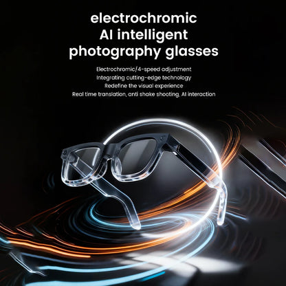 2026Smart Glasses 800W HD Photo Video AI Record Translation Touch Photochromic Lenses Bluetooth Call Music Multifunction Glasses