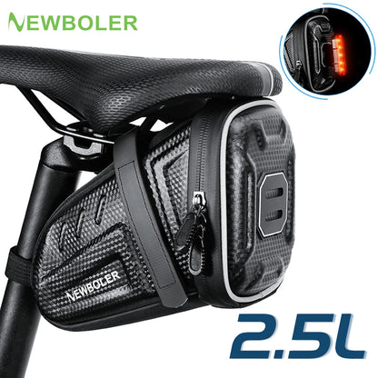 2025 NEW Waterproof Bicycle Saddle Bag MTB Road Bike Saddlebags Reflective Striped Bicycle Tool Holder Bag MTB Accessories