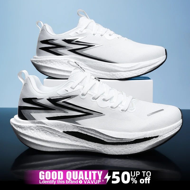 Men Running Shoes Carbon Board Speciality Marathon Sports Breathable Lightweight Women&