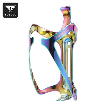 TOSUOD Bicycle bottle cage aluminum alloy cycling gradient colorful bracket cycling equipment road bike cup holder