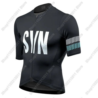 SYN Team 2026 Cycling Jersey Short Sleeve Men Summer Cycling Clothing Road Bike Shirt Bicycle Tops MTB Wear Uniform Maillot