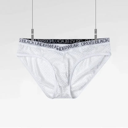 New sports fitness briefs, panties, mesh breathable triangle shorts