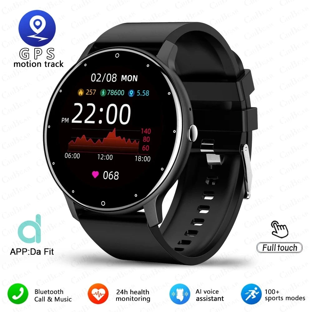 2025 New Sport Smartwatch Men Sports Fitness Wristband IP68 Waterproof Voice Assistant Bluetooth Call SmartWatch For Android IOS