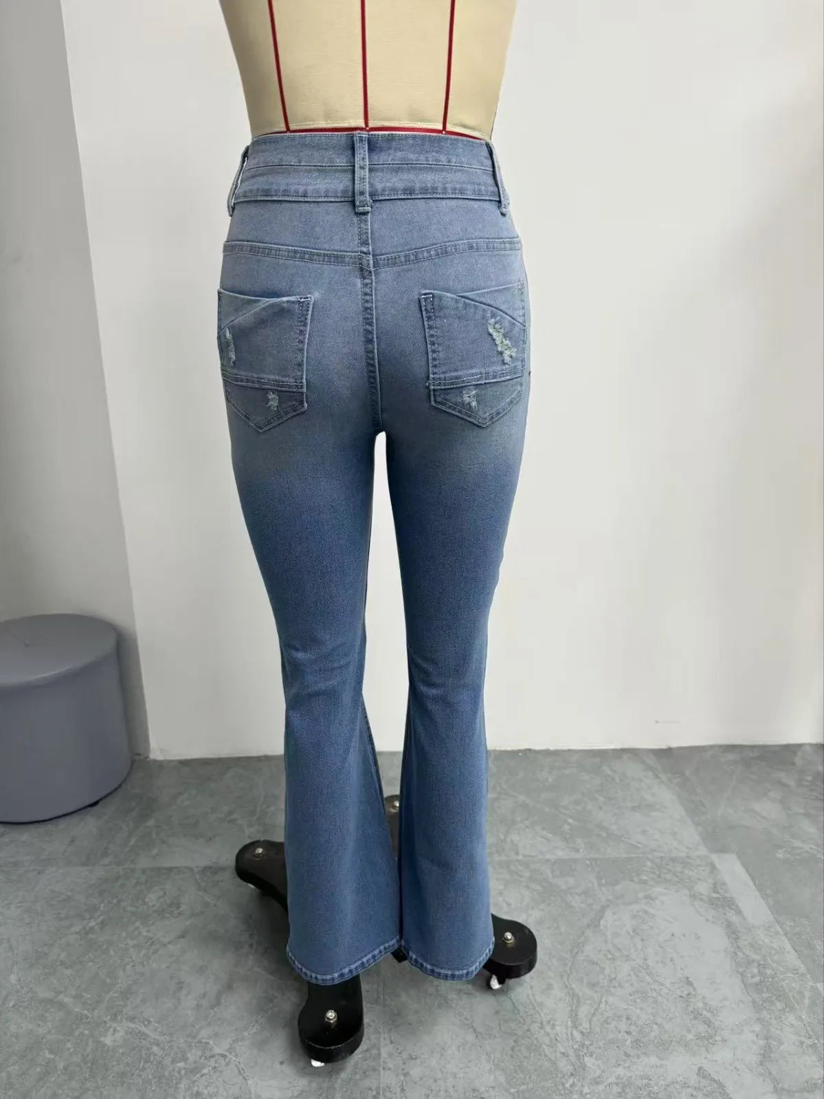 Flared Jeans For Women Bell Bottom Jeans For Women Straight Leg Jeans For Women Plus Size Work Pants Baggy Jeans Pantalones Muje