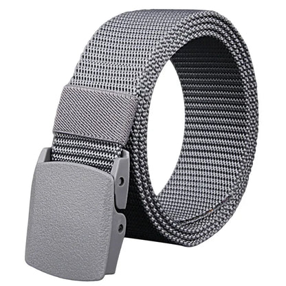 Military Men Belt 2024 Army Belts Adjustable Belt Men Outdoor Travel Tactical Waist Belt with Plastic Buckle for Pants 120cm
